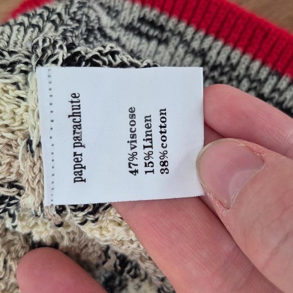 Paper Parachute Womens Vintage Linen Knit Cardigan - Size Small - Picture 4 of 5